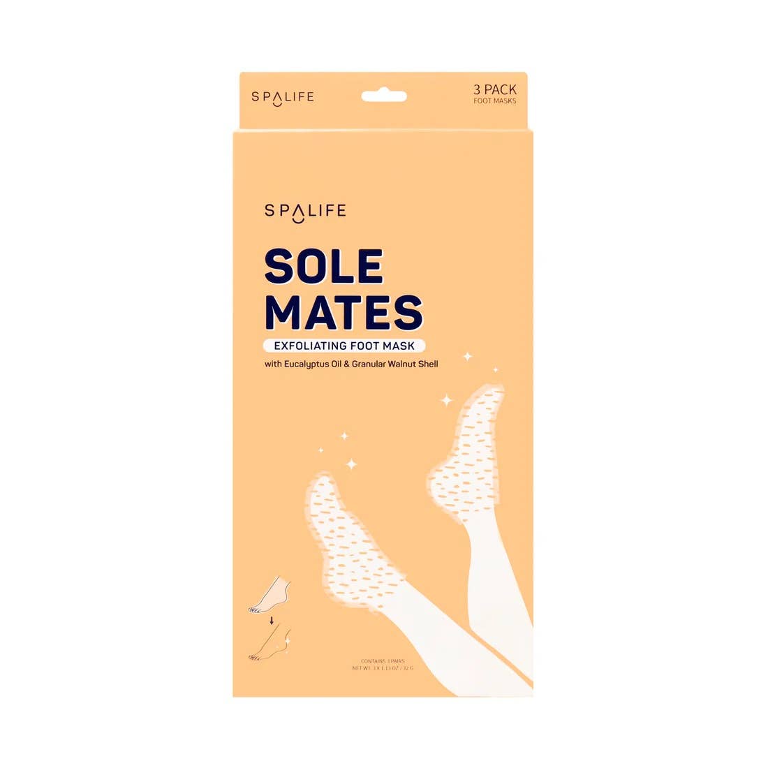 Sole Mates Exfoliating Foot Mask - 3 Pairs - Blackbird Boutique