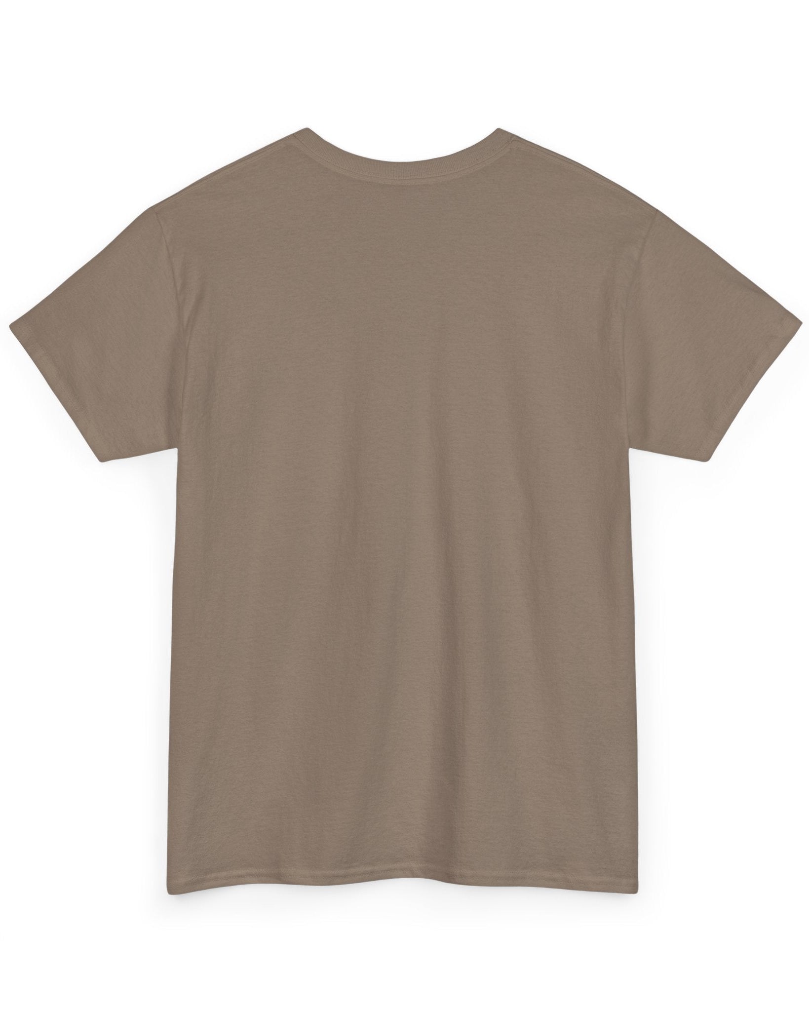 Brown t-shirt on a white background