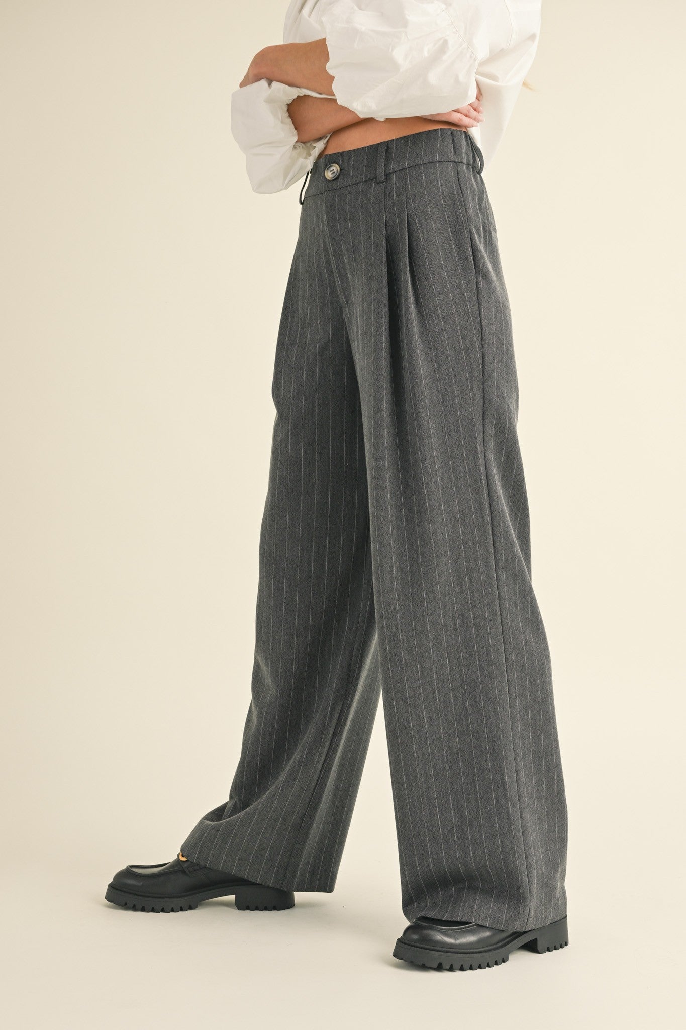 Pinstripe Pants - Blackbird Boutique