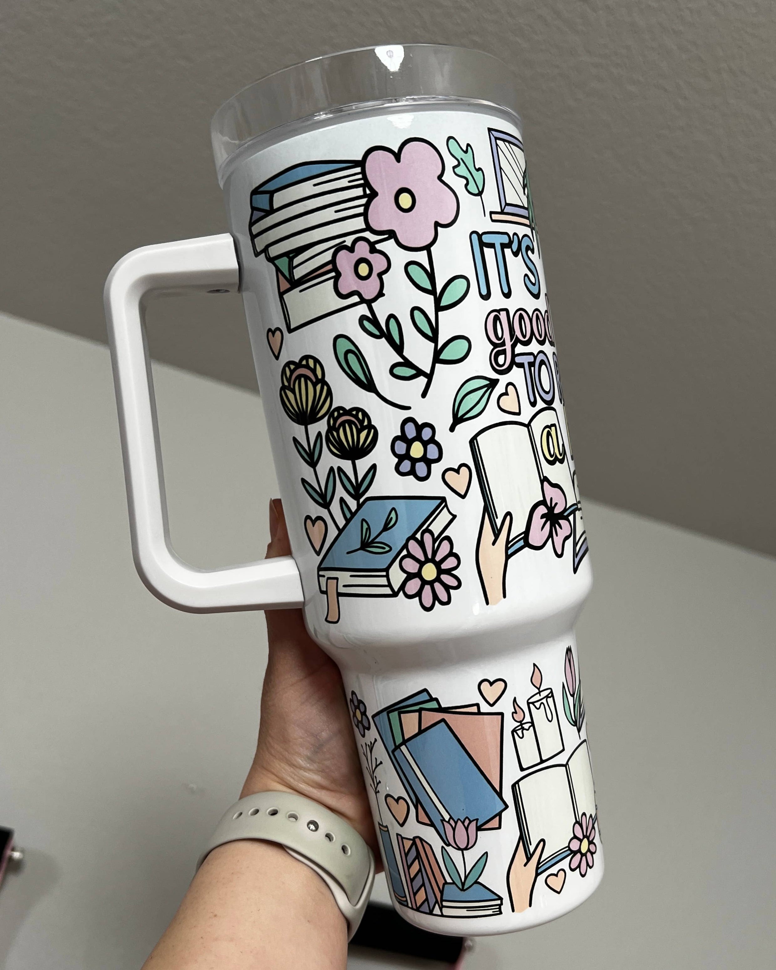 Good Day to Read 40oz Tumbler Quencher - Blackbird Boutique