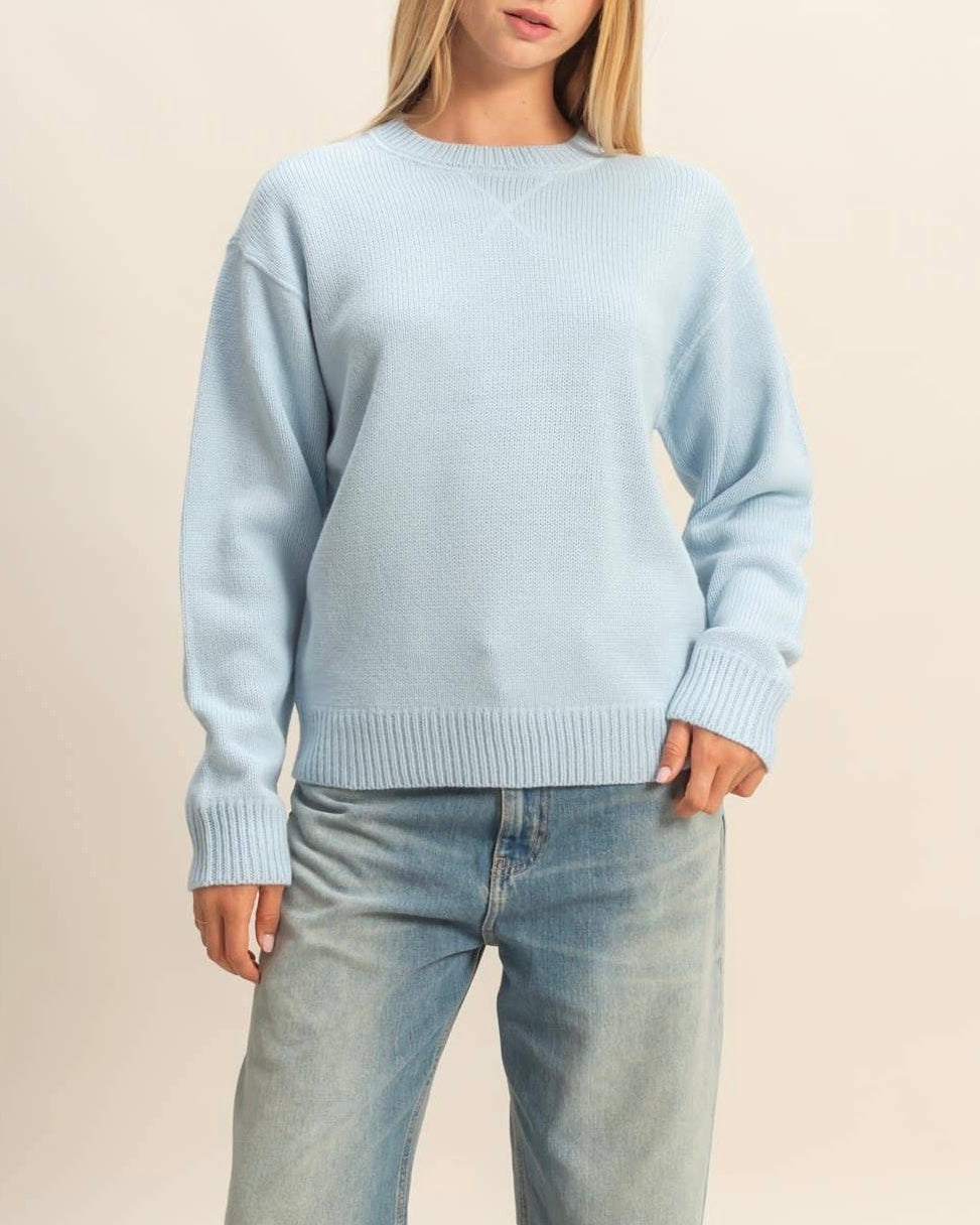 Solid Cozy Sweater - Blackbird Boutique