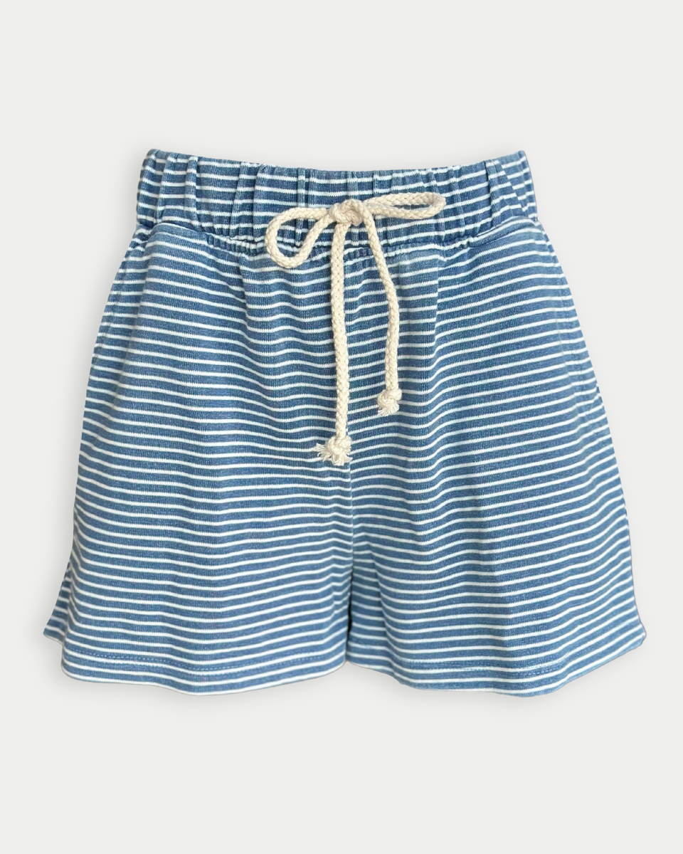 Melanie Striped Knit Shorts - Blackbird Boutique