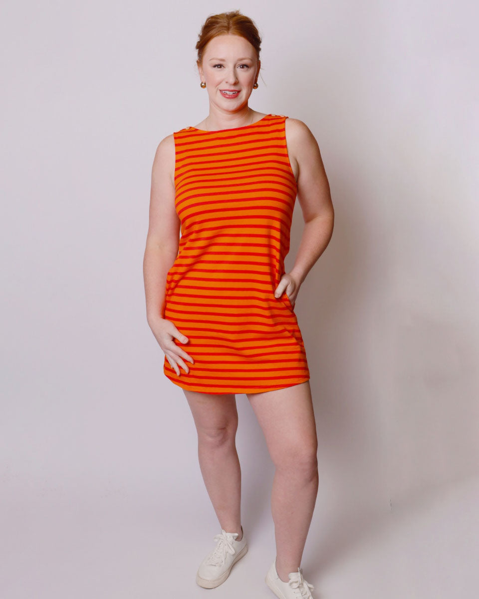 Celia Sunkist Pink Mini Shift Dress