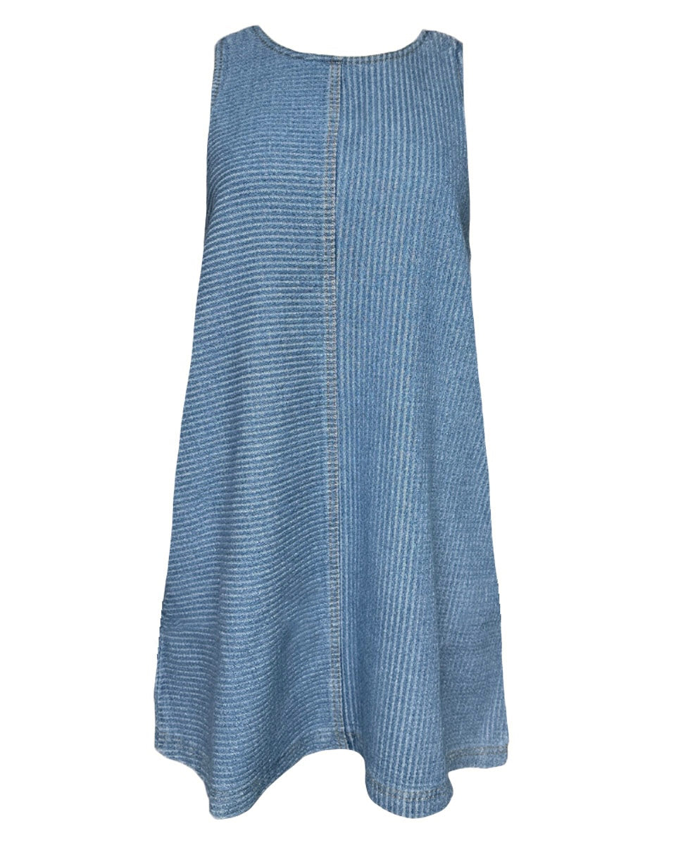 Cotton Denim Mini Dress - Blackbird Boutique