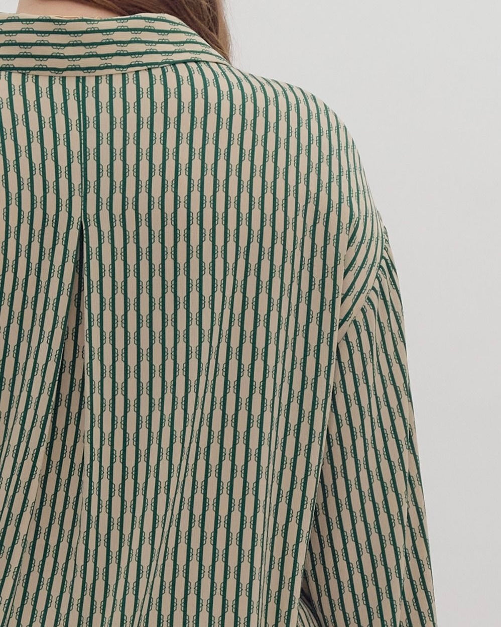 PLUS Size Pine Stripe Button Up Top - Blackbird Boutique