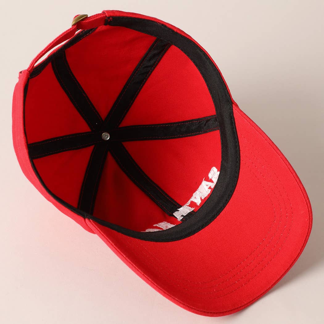 Santa Hat Text Embroidery Baseball Cap - Blackbird Boutique