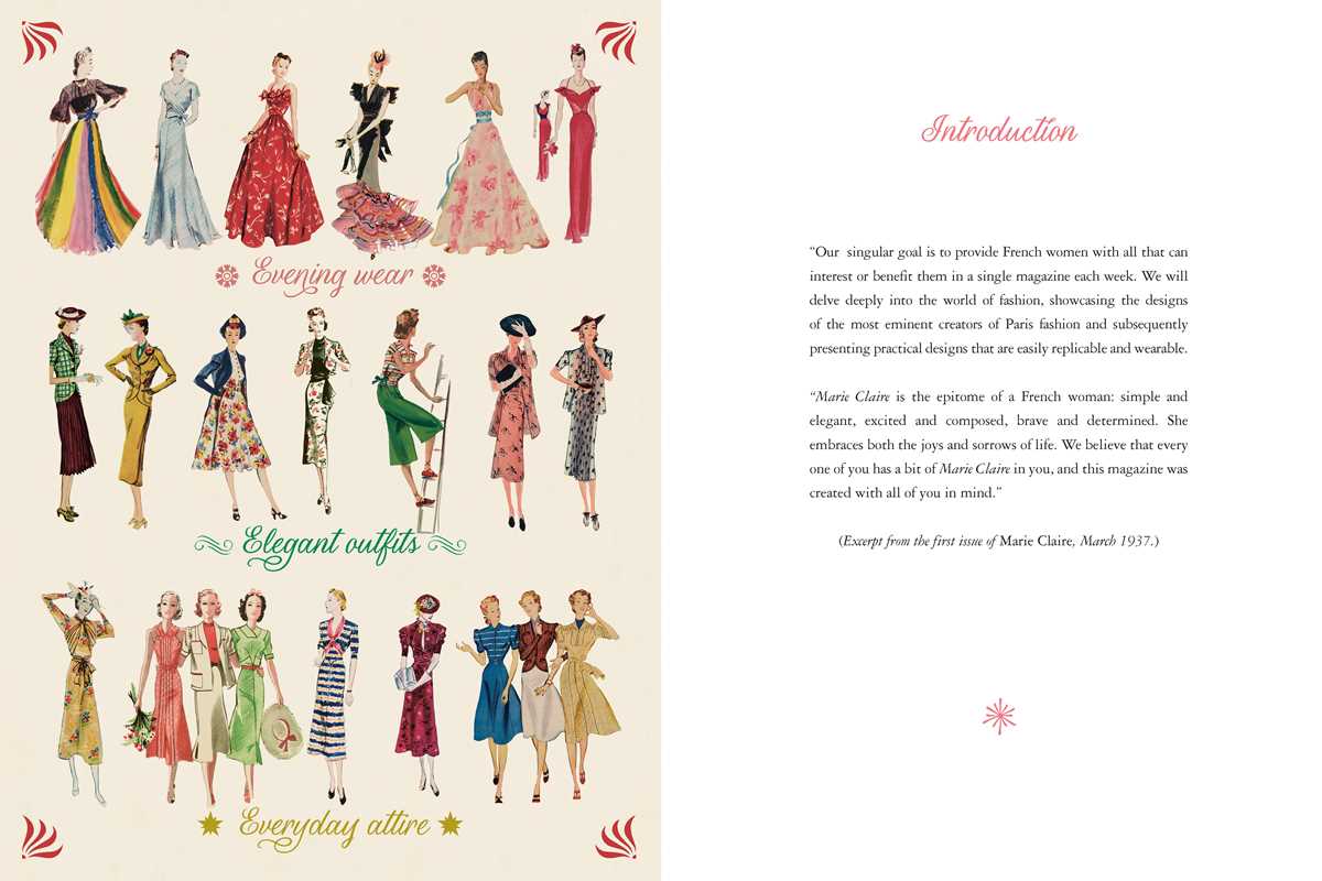Marie Claire 1930s Fashion Styles Coloring Book