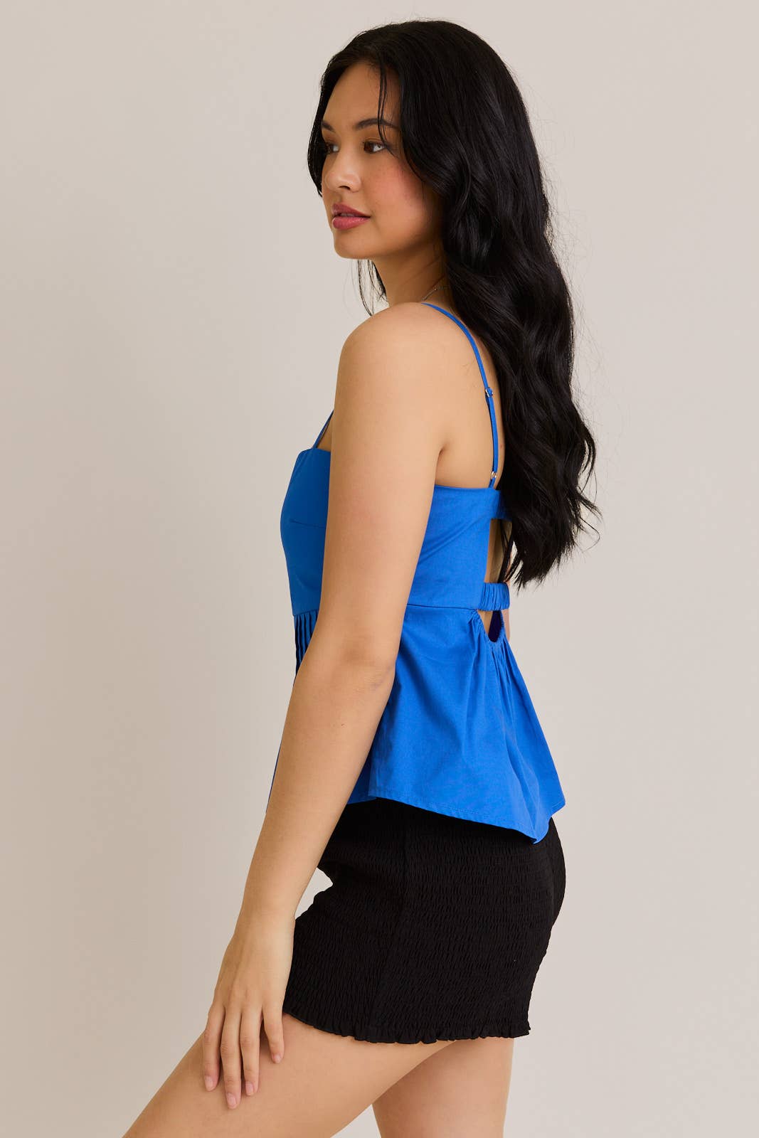 SWEETHEART NECKLINE TOP WITH ADJUSTABLE SHOULDER STRAPS - Blackbird Boutique