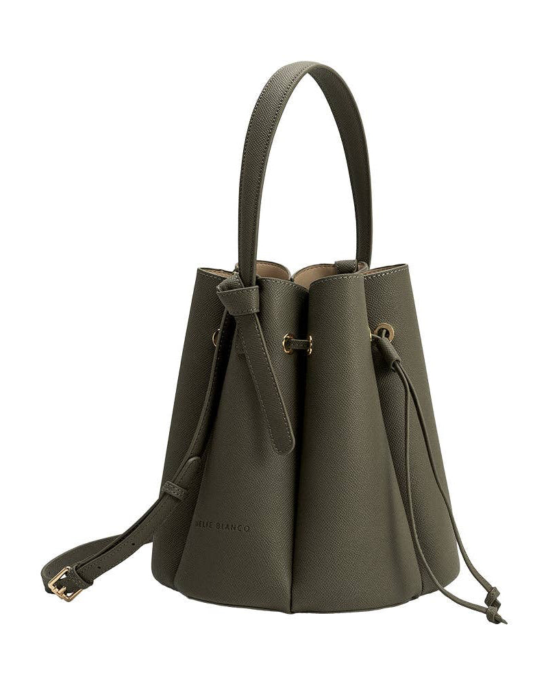 MELIE BIANCO Laguna Olive Recycled Vegan Leather Top Handle Bag
