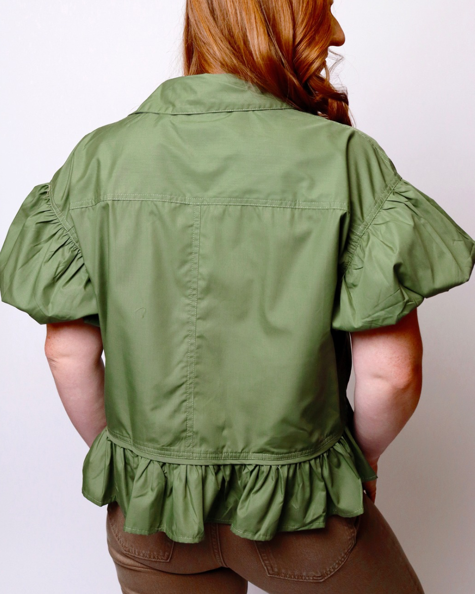 Jen High Low Peplum Blouse