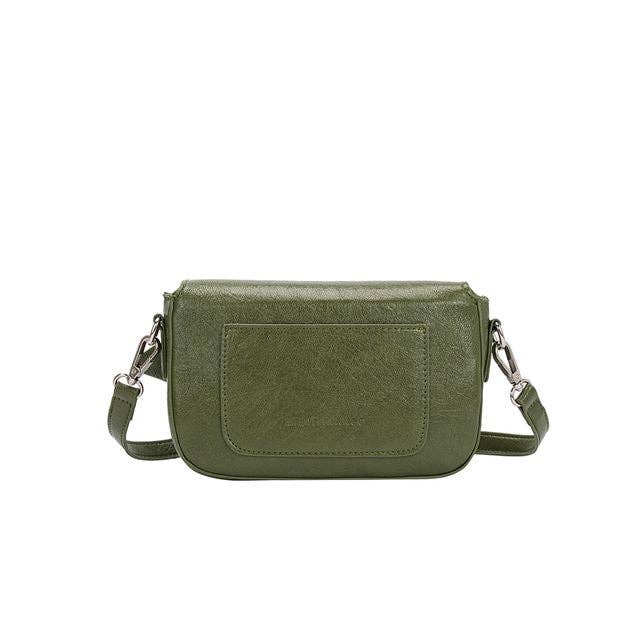 Faye Olive Recycled Vegan Crossbody Bag - Blackbird Boutique