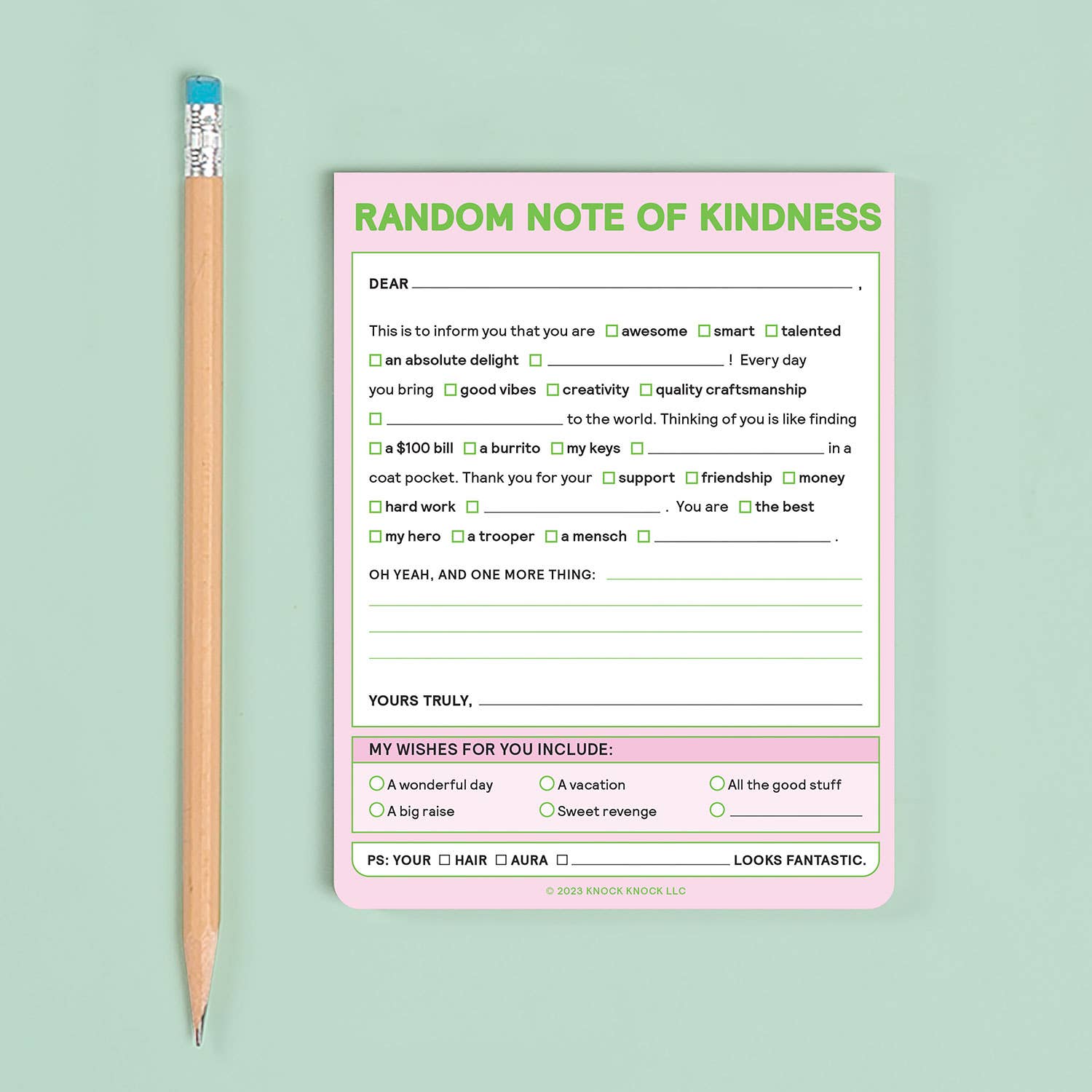 Random Note of Kindness Nifty Note Pad - Blackbird Boutique
