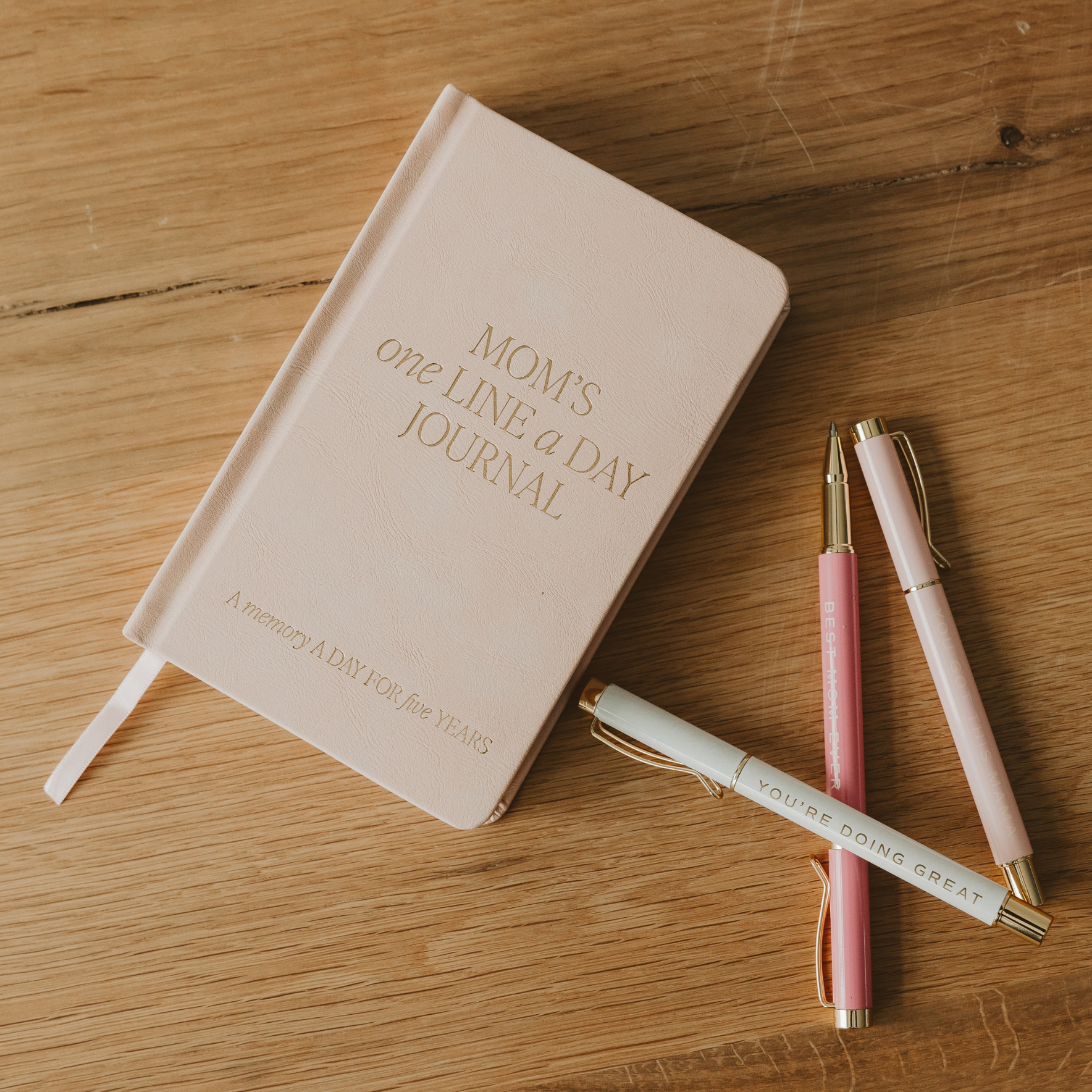 Mom's One Line A Day Leather Journal - Mother's Day Gifts - Blackbird Boutique