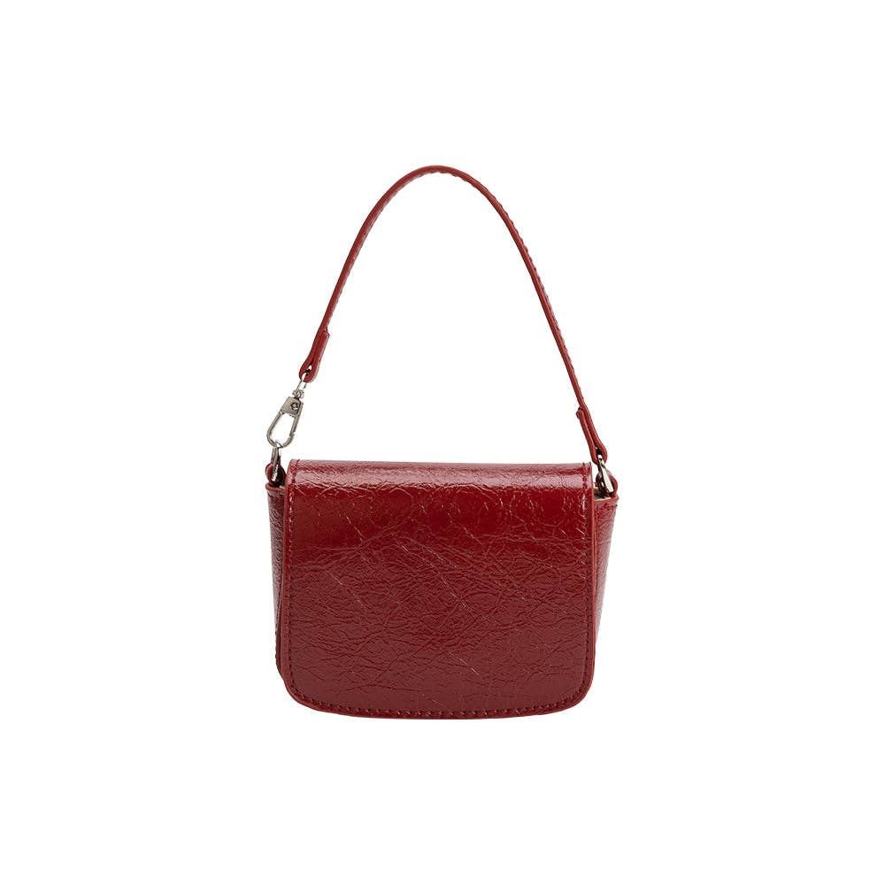 Sonnet Red Mini Vegan Crossbody Bag - Blackbird Boutique