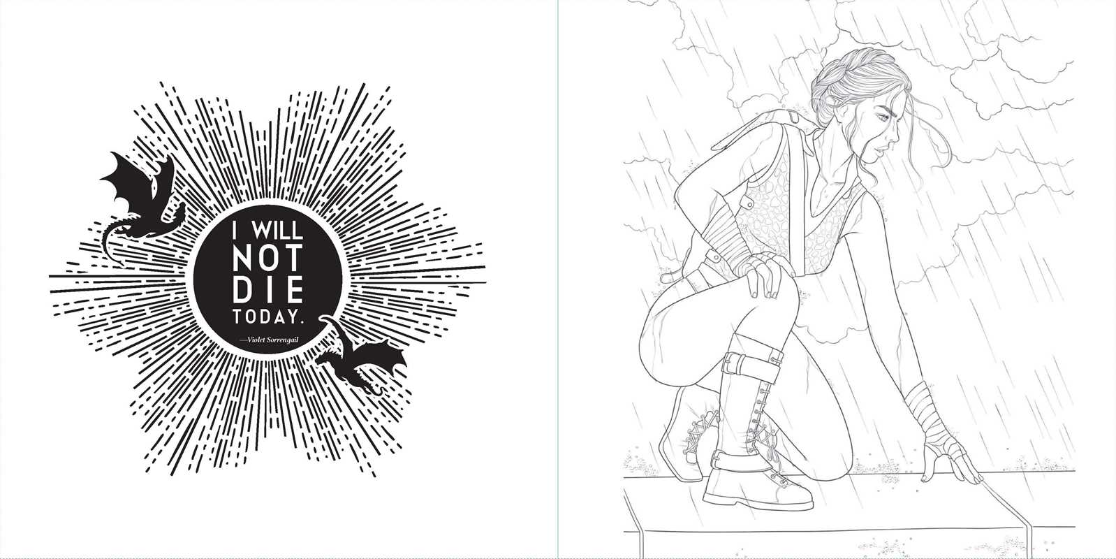 Fourth Wing: The Official Coloring Book
