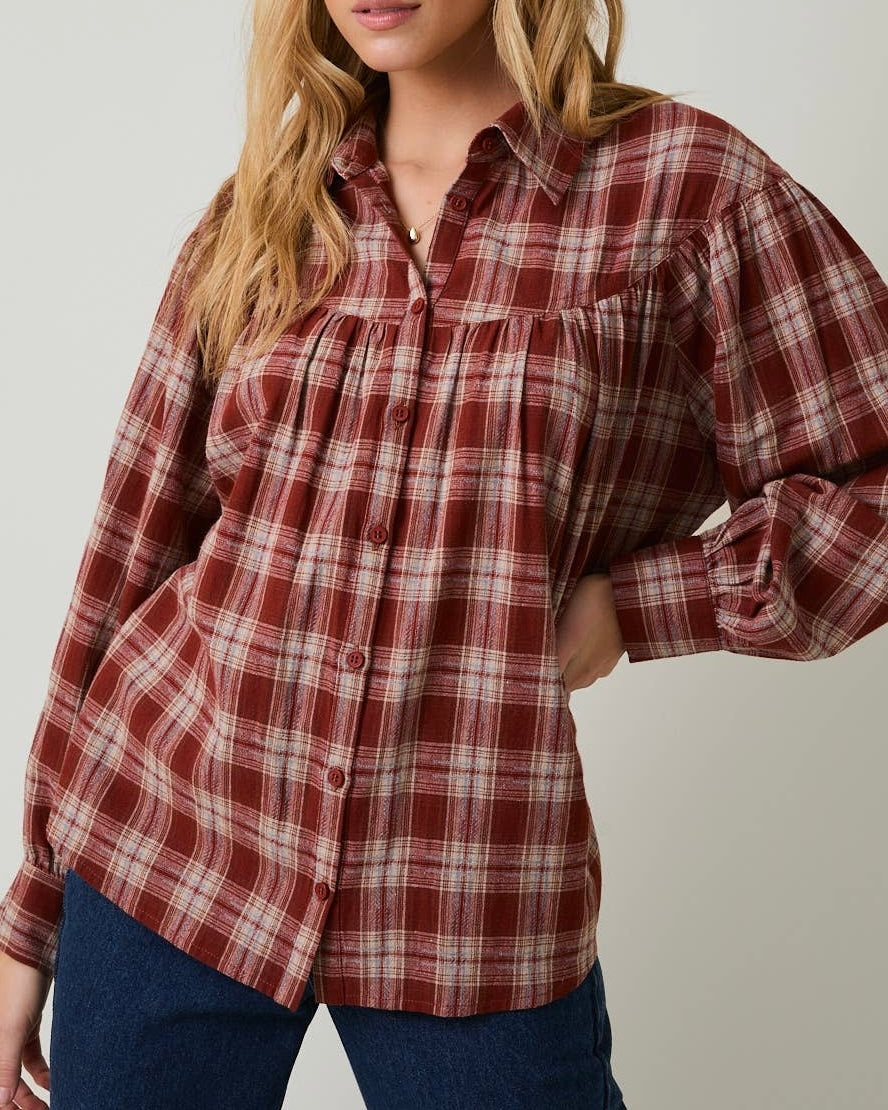 Plaid Button Up Shirt - Blackbird Boutique
