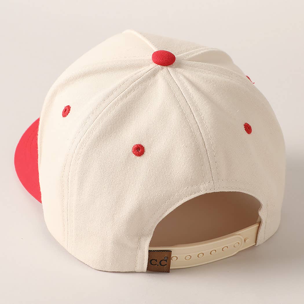 Put It On Santa's Tab Text Embroidery Baseball Cap - Blackbird Boutique
