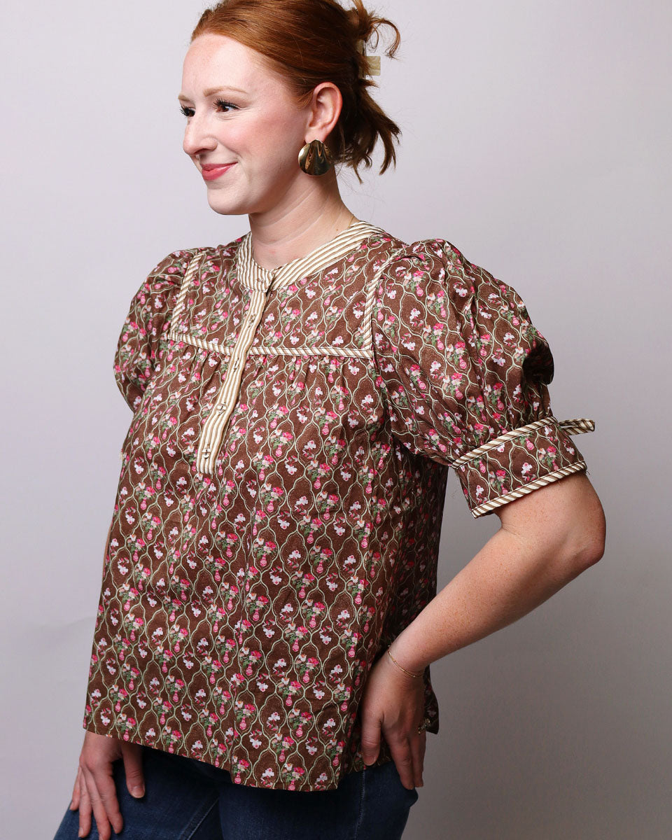 Frankie Floral Cotton Blouse