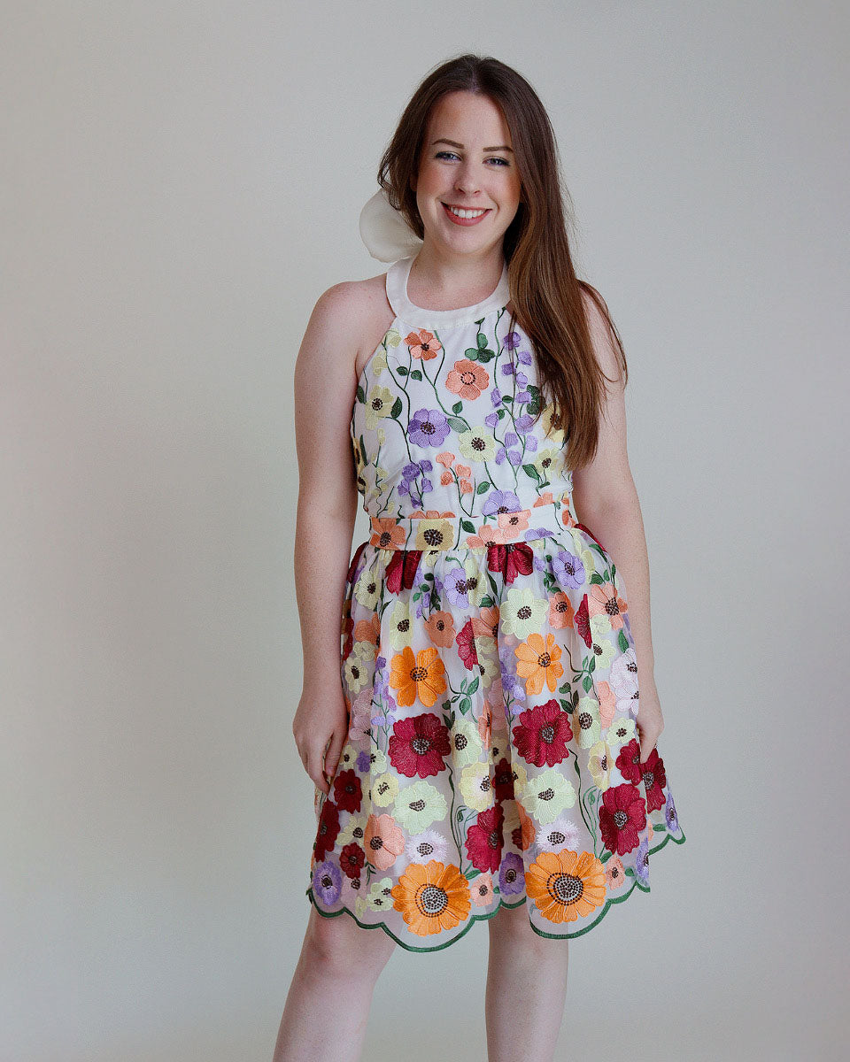 Seraphina Halter Mini Dress - Blackbird Boutique