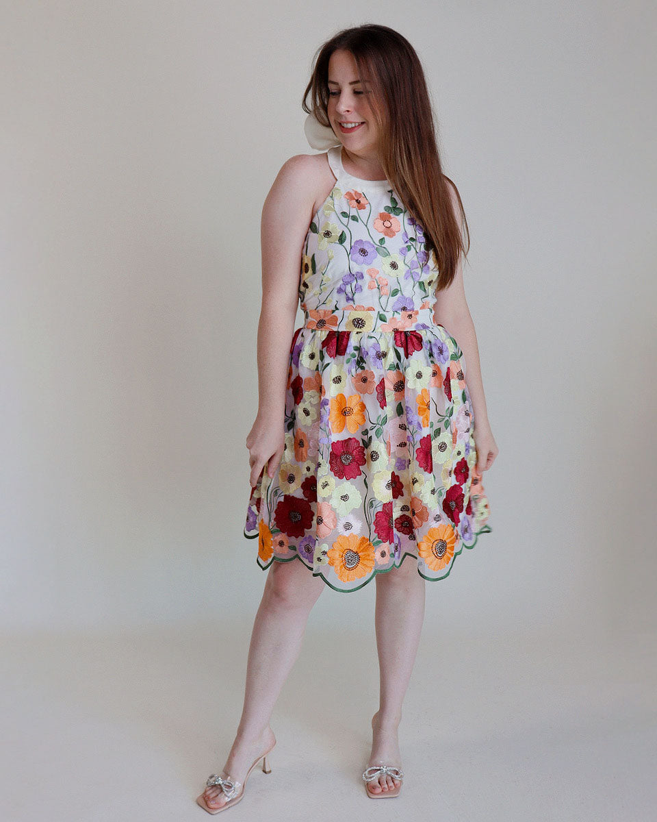 Seraphina Halter Mini Dress - Blackbird Boutique