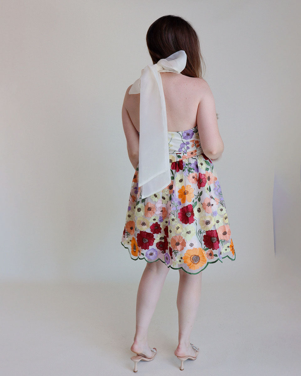 Seraphina Halter Mini Dress - Blackbird Boutique