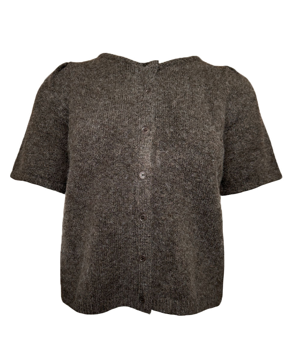 Short Puff Sleeve Cardigan - Blackbird Boutique