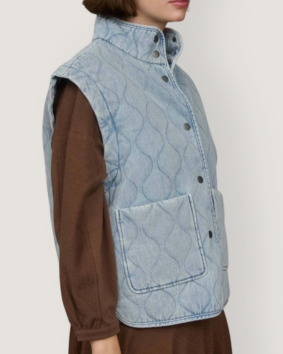 Quilted Button Down Vest