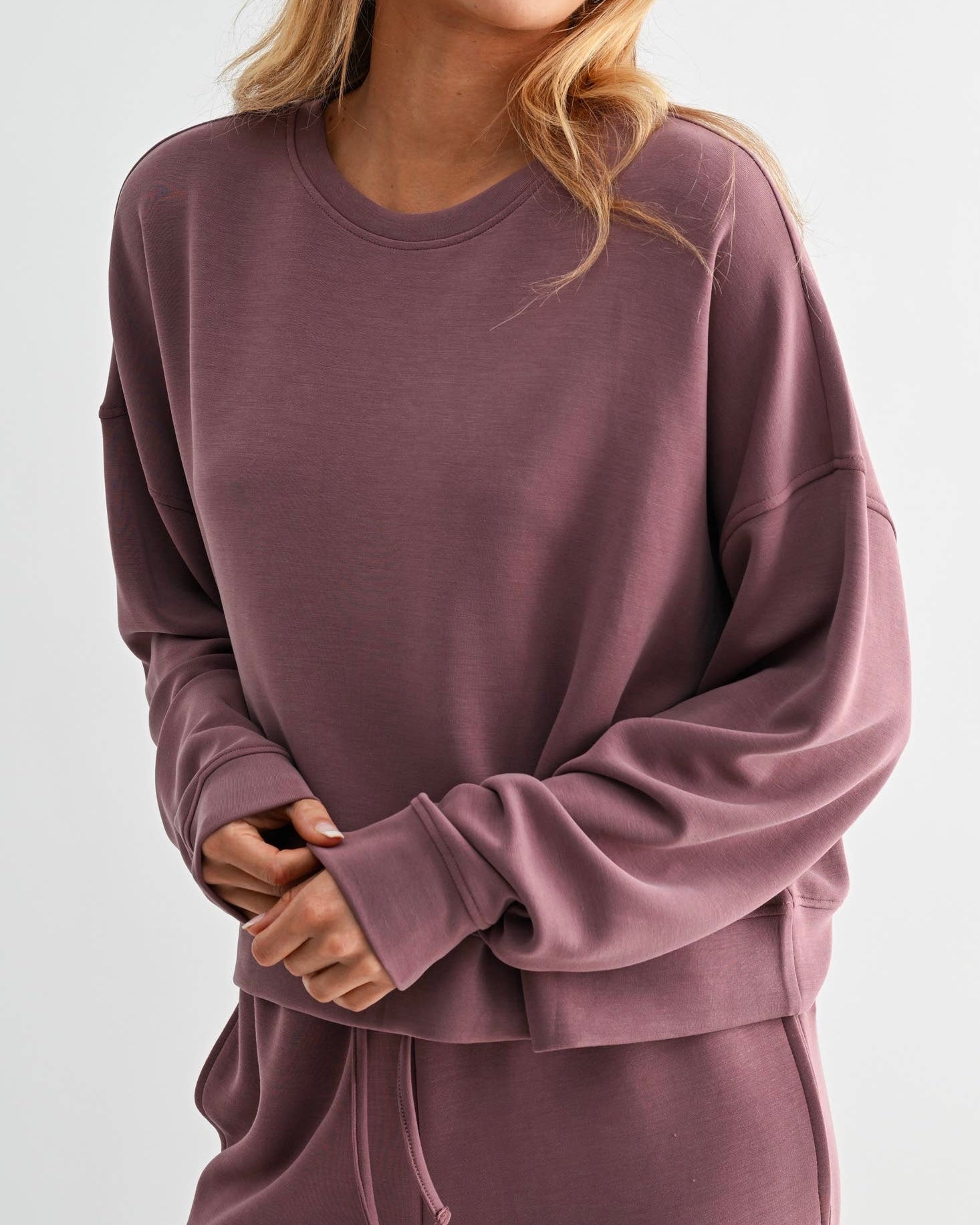 Mono B Dropped Shoulder Sweatshirt - Blackbird Boutique