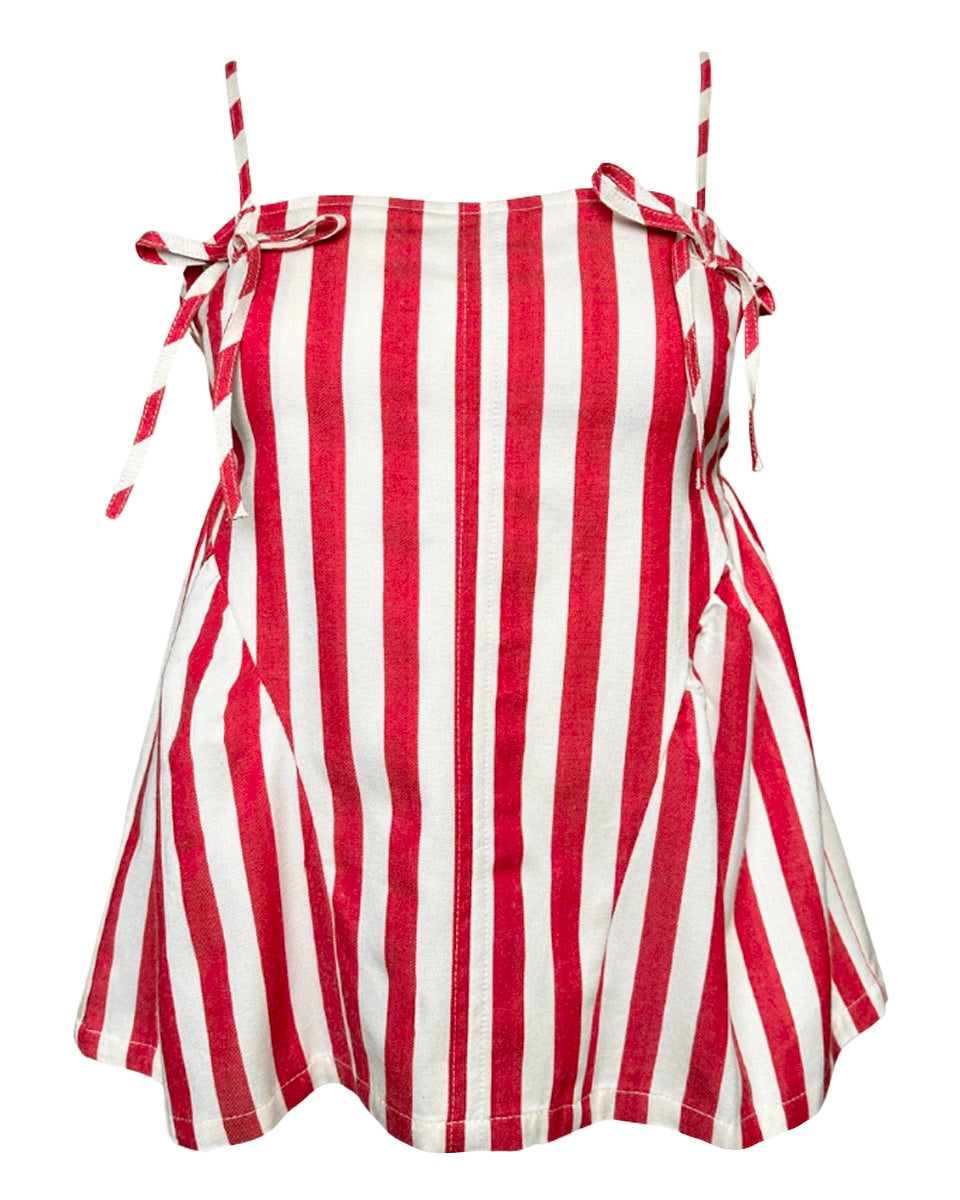 Striped Side Detail Top - Blackbird Boutique