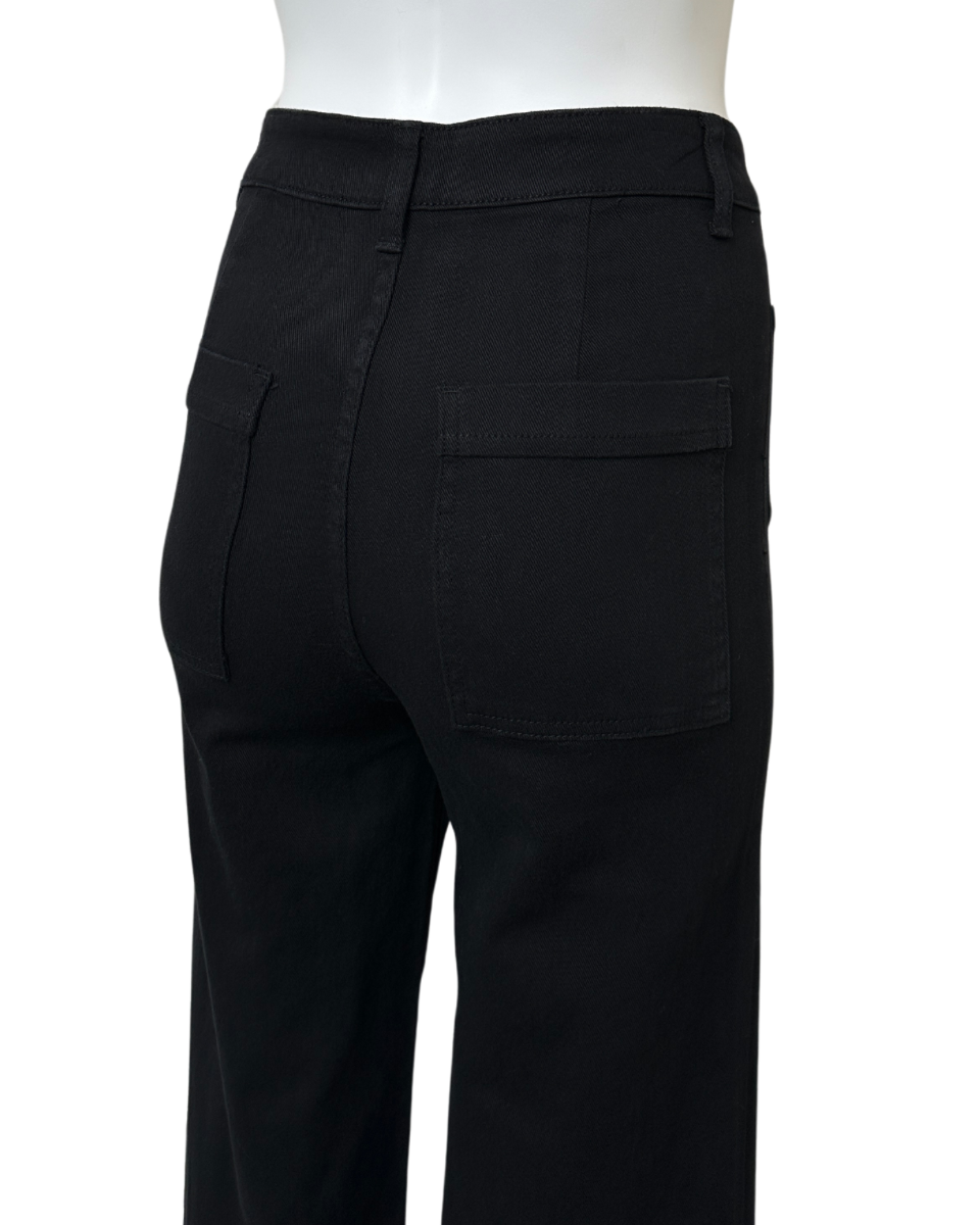 Black Wide Leg Denim - Blackbird Boutique