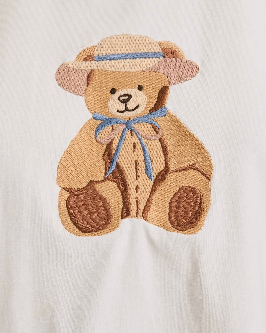 Teddy Embroidered T-Shirt - Blackbird Boutique