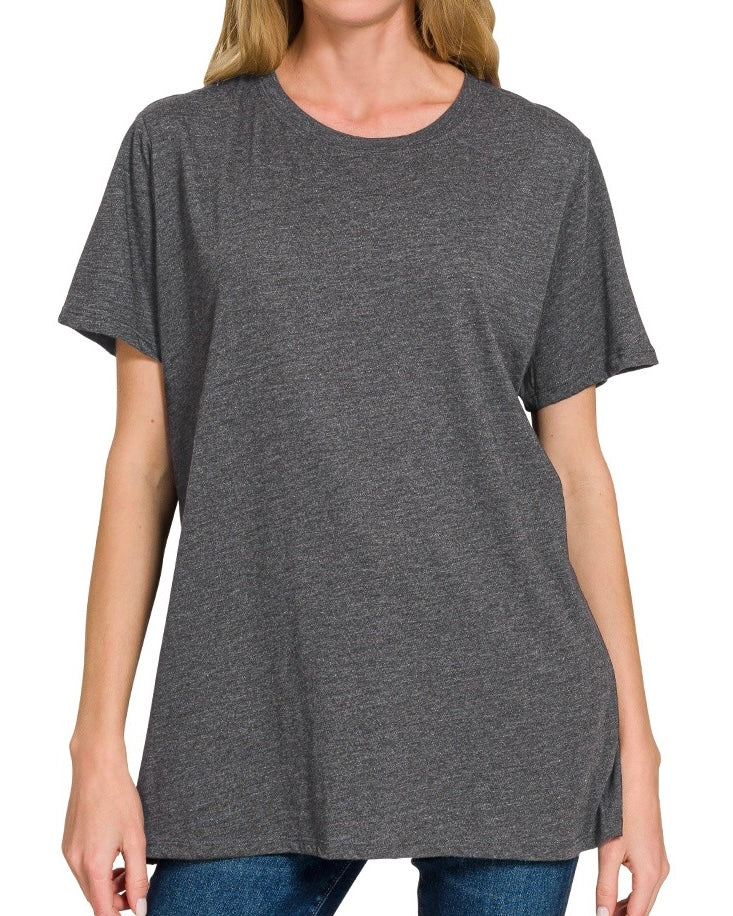 Cotton Boyfriend Tee - Blackbird Boutique