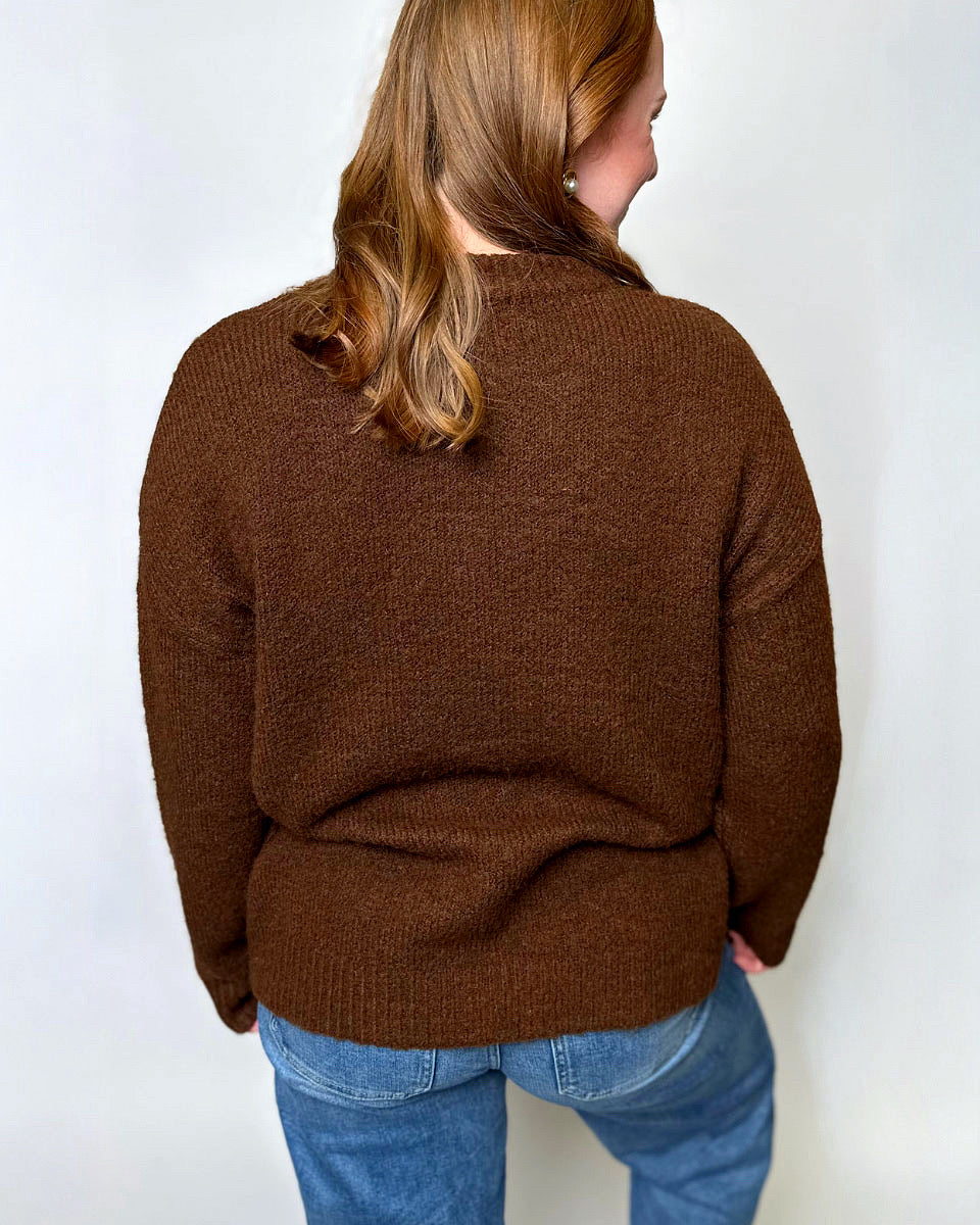 Fashionista Hand Embroidered Cozy Oversized Sweater - Blackbird Boutique