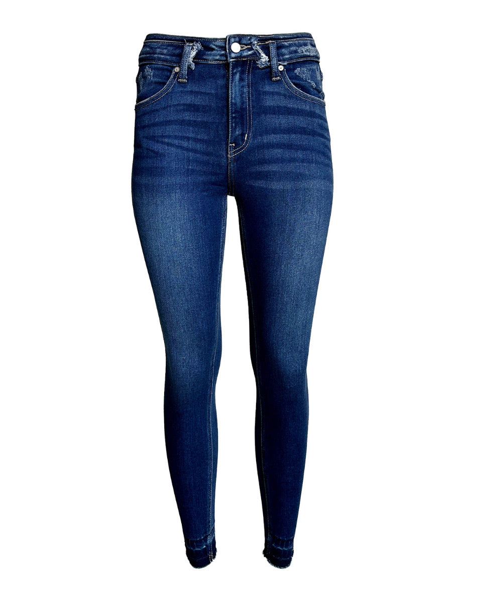 High Rise Ankle Skinny Jeans