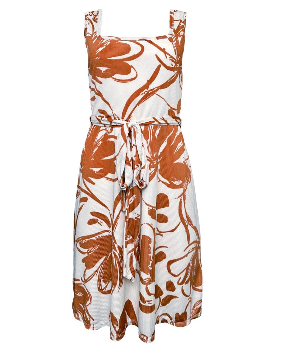 Strap Tie Floral Mini Dress - Blackbird Boutique