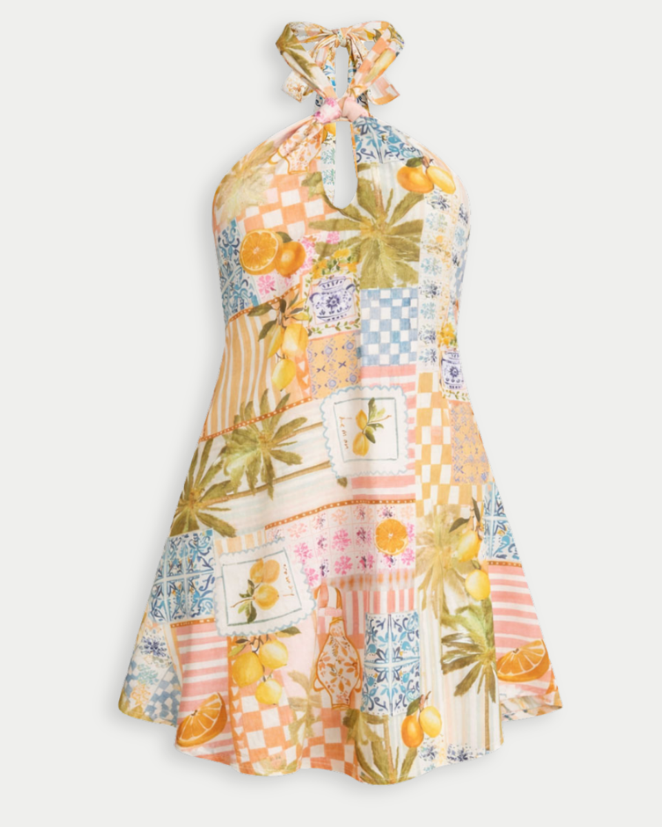 EURO HALTER MINI DRESS