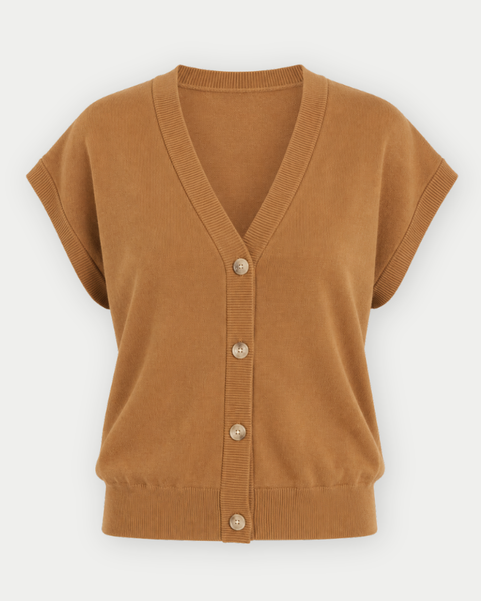 Jesse Soft Cotton Button Down Sweater Vest