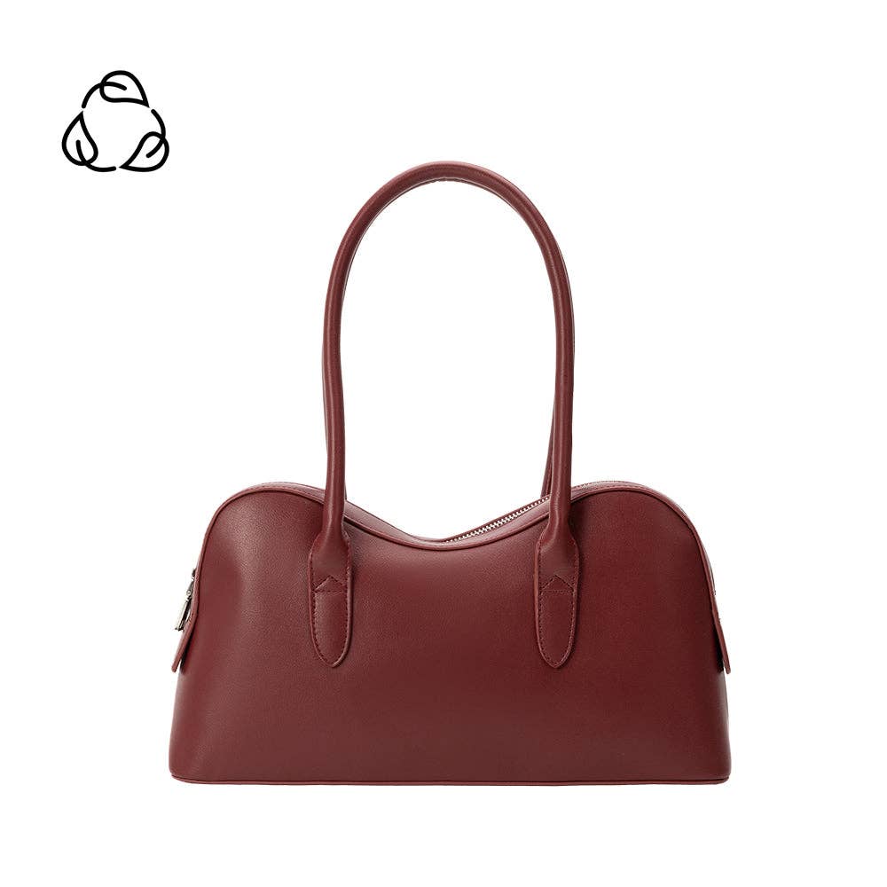 MELIE BIANCO Tilda Burgundy Recycled Vegan Shoulder Bag - Blackbird Boutique