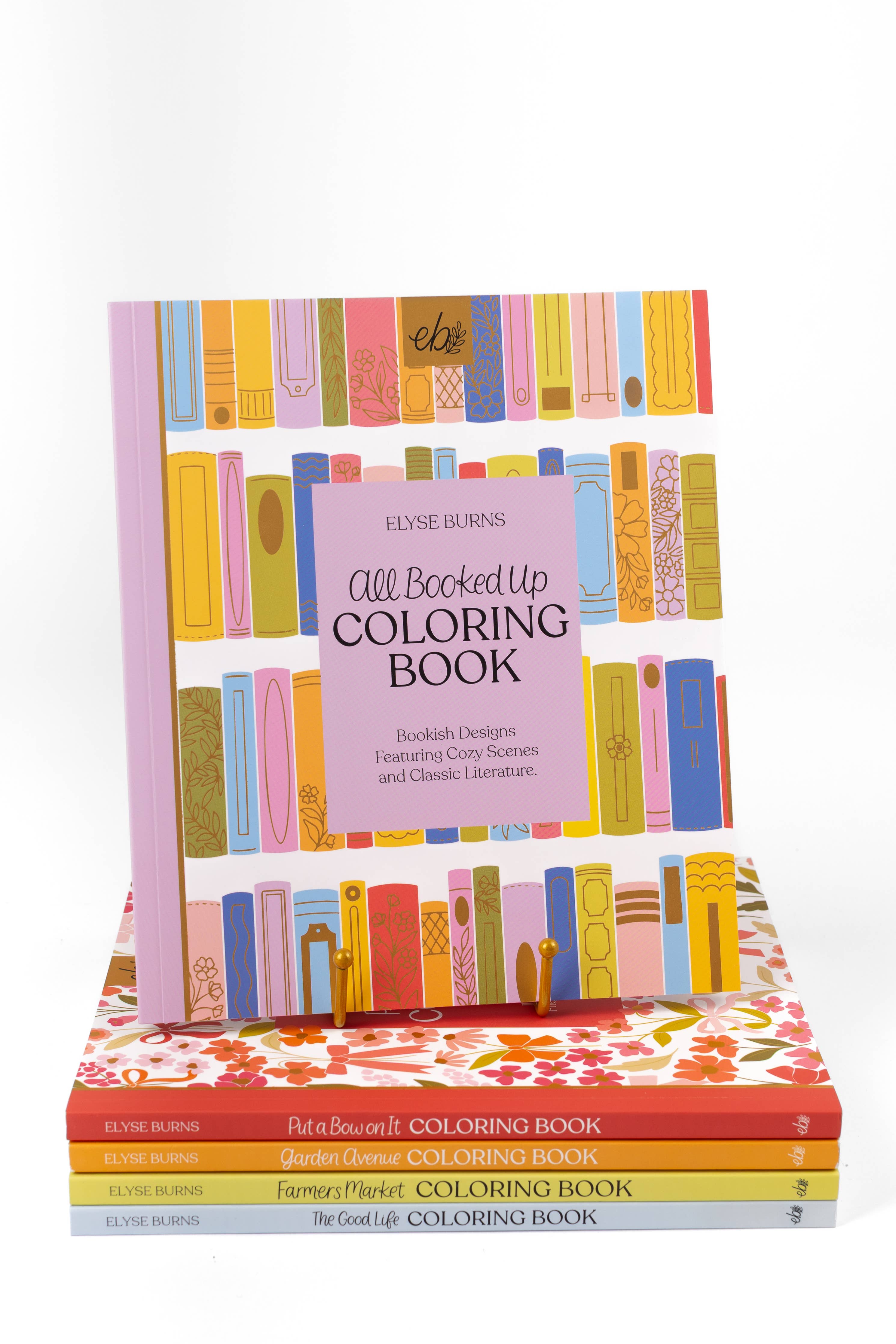 All Booked Up Coloring Book | Bookish & Reading - Blackbird Boutique