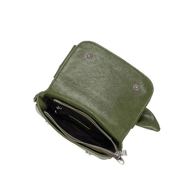 Faye Olive Recycled Vegan Crossbody Bag - Blackbird Boutique
