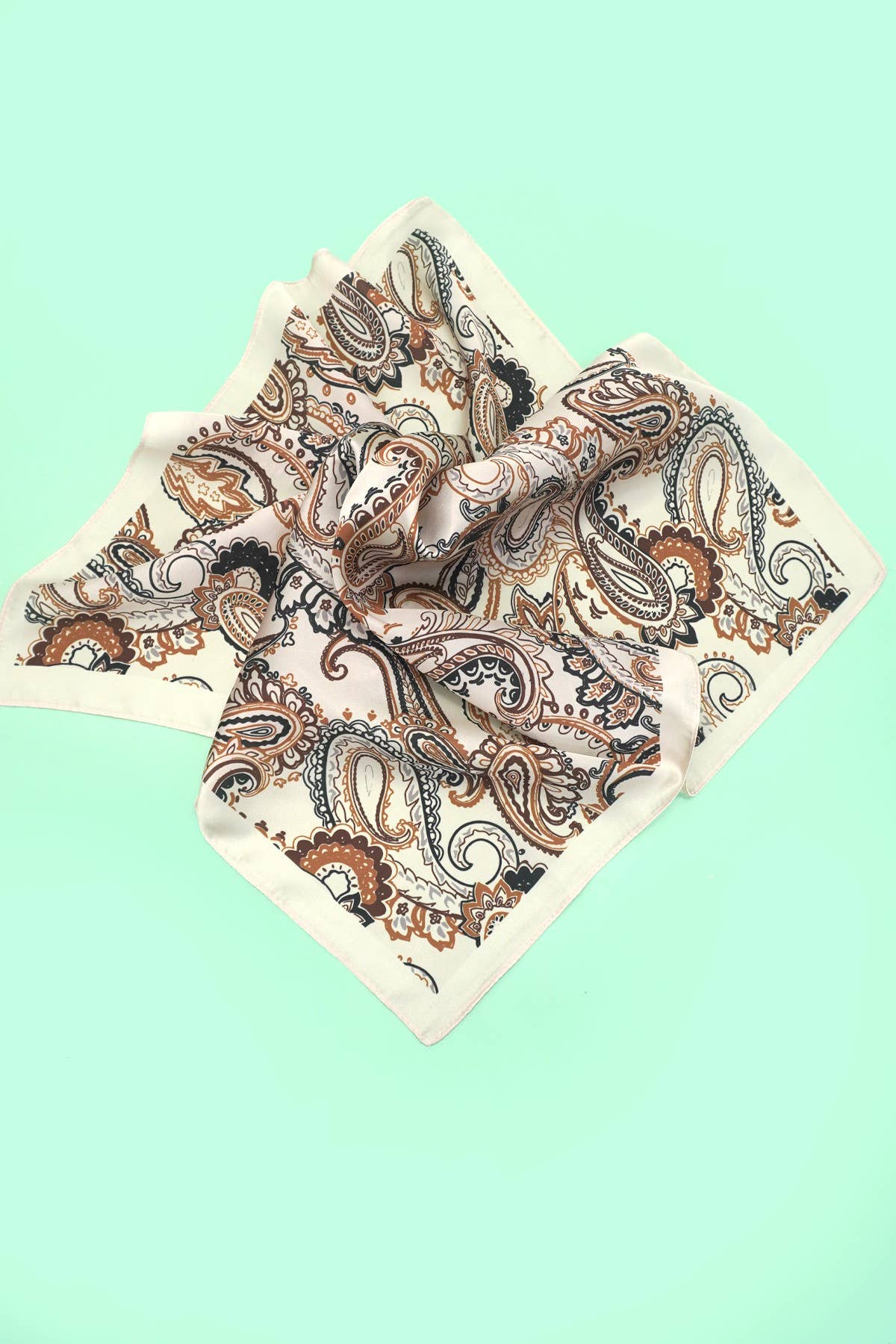 PAISLEY SILKY FEEL BANDANA SCARF