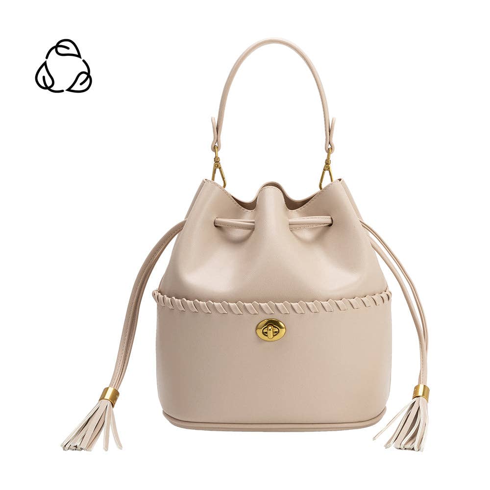 MELIE BIANCO Janae Bone Recycled Vegan Leather Top Handle Bag