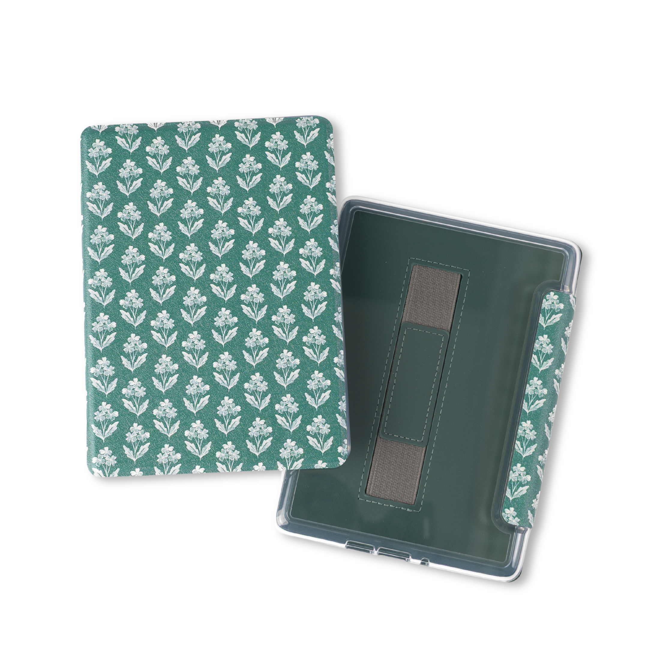 Forget Me Nots Sage Clear Back Kindle Case | Books & Reading - Blackbird Boutique