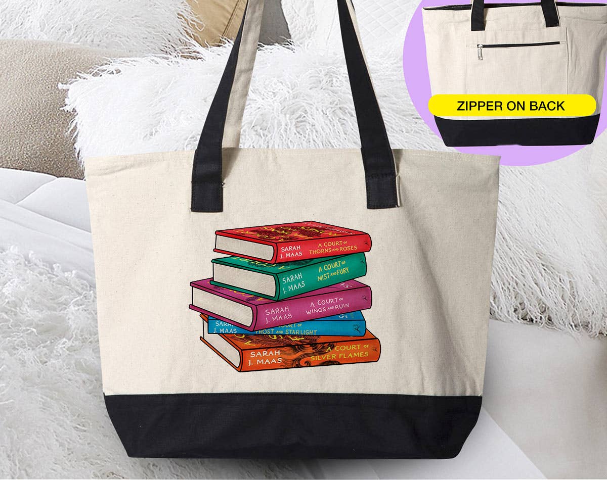 A Court Of Thorn And Roses - ACOTAR Inspired Book Tote Bag - Blackbird Boutique