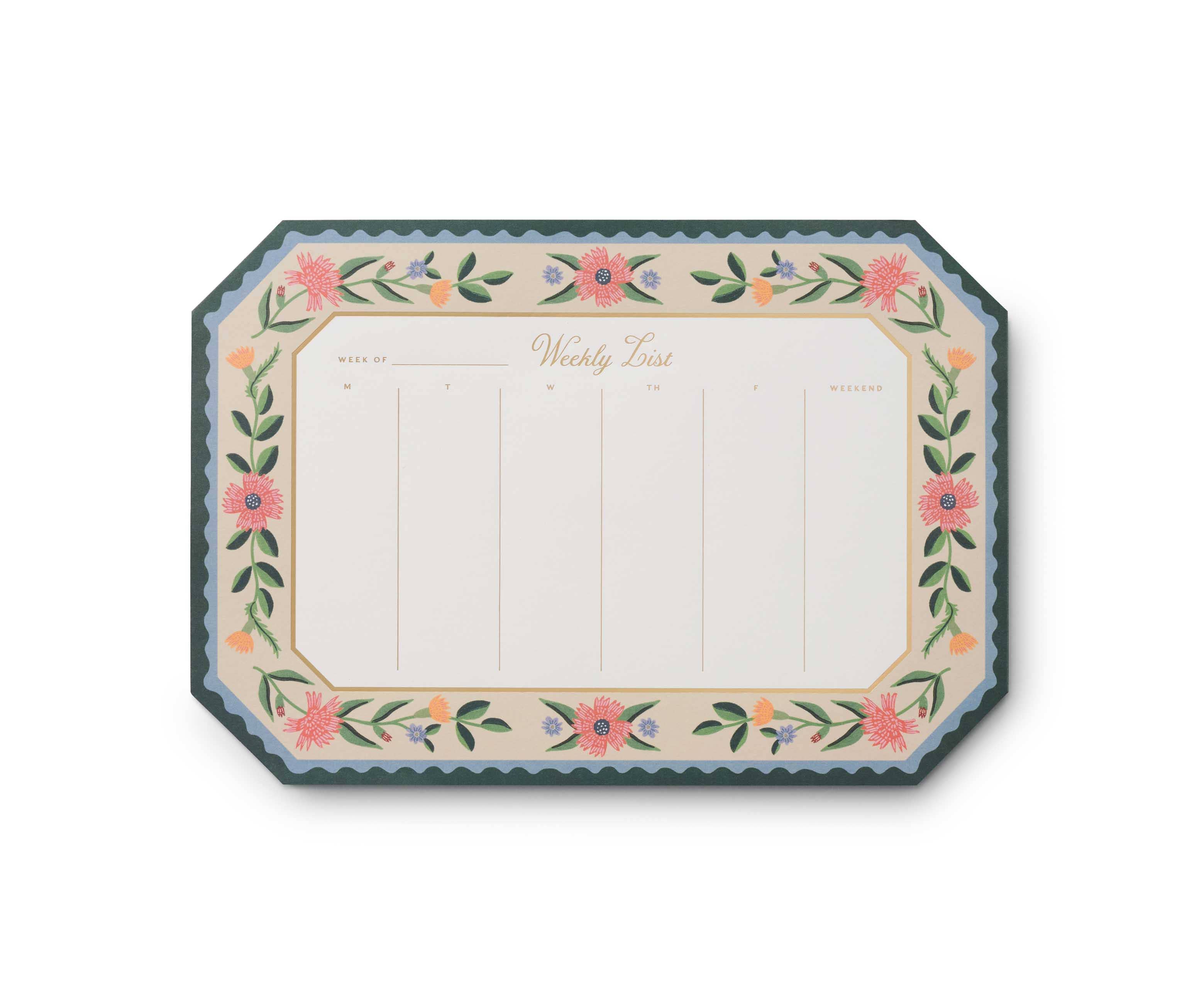 Aster Weekly Desk Pad - Blackbird Boutique