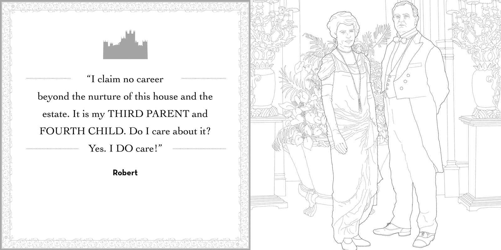 Downton Abbey: The Official Coloring Book (Gold Foil Gift Edition)