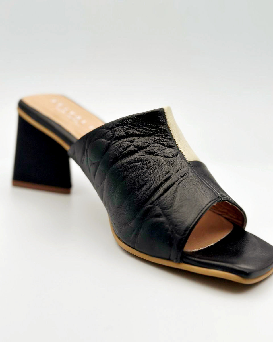 STIVALI Soulmate Block Heel in Black/White - Blackbird Boutique