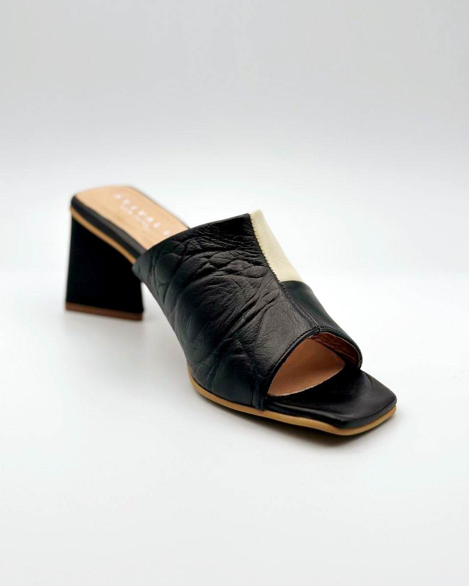 STIVALI Soulmate Block Heel in Black/White - Blackbird Boutique