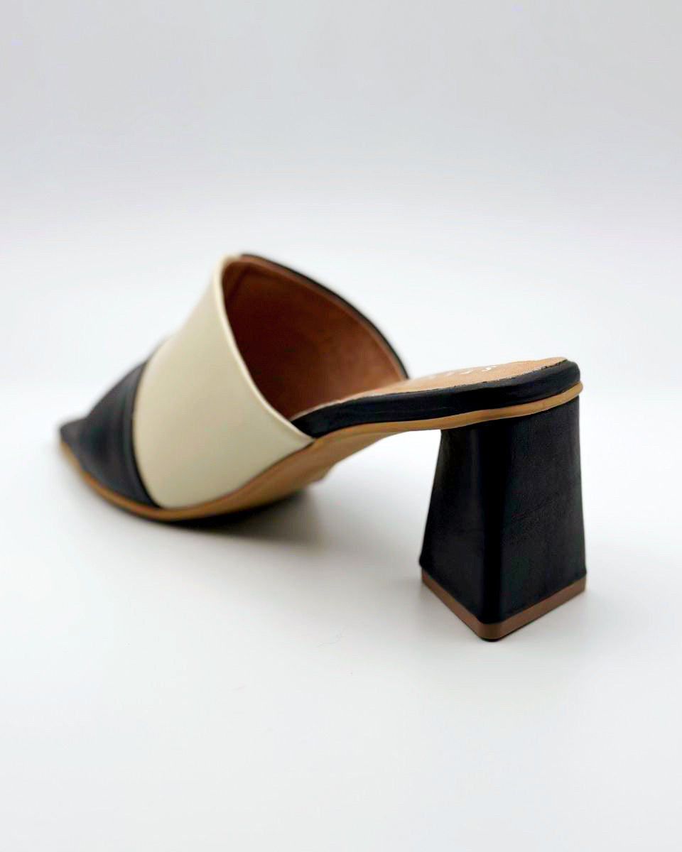 STIVALI Soulmate Block Heel in Black/White - Blackbird Boutique