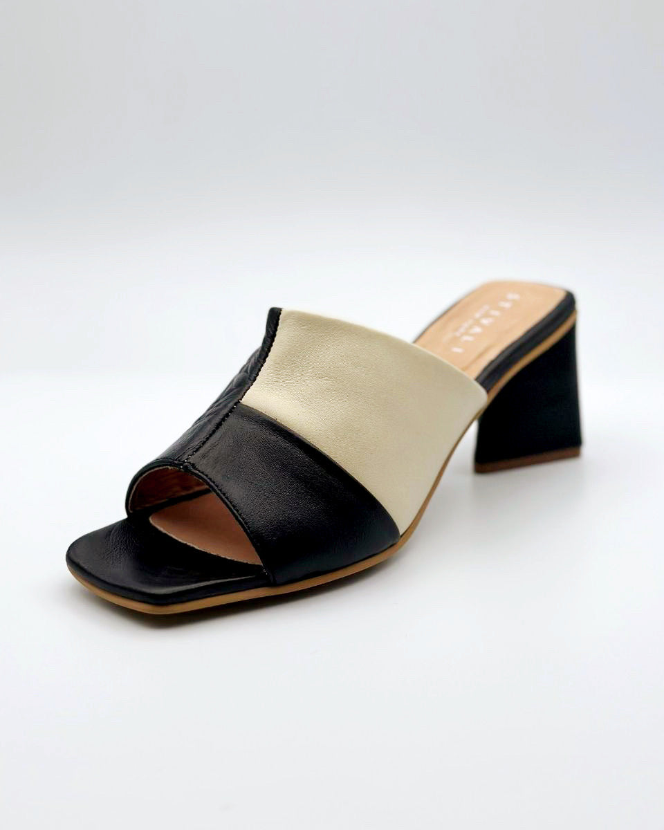STIVALI Soulmate Block Heel in Black/White - Blackbird Boutique